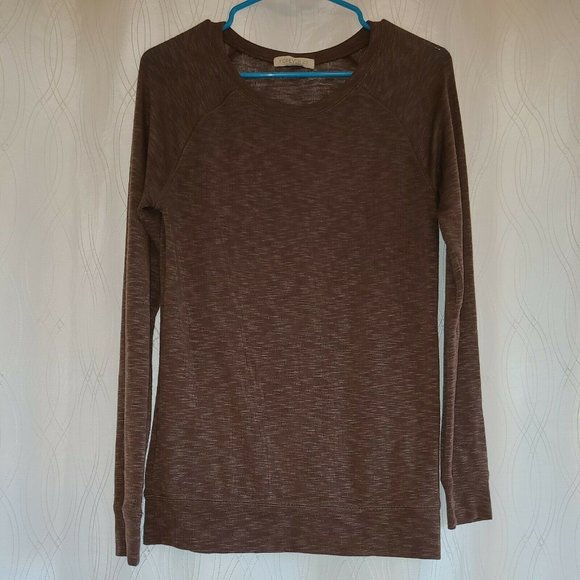 Forever 21 Pullover Sweater Brown Shirt Women's Size Large - Picture 1 of 6